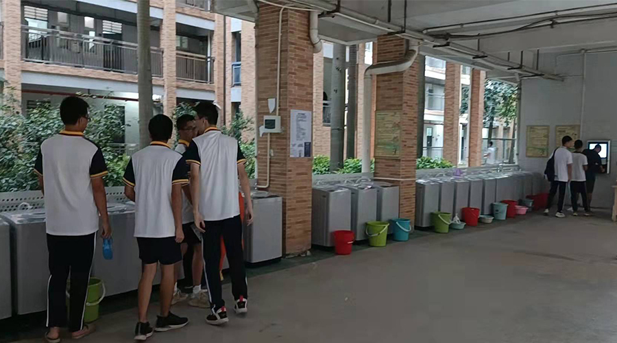 好評續(xù)單！江門一中學(xué)校持續(xù)追加共享洗衣機！