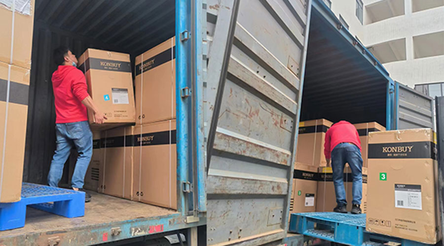 整裝待發(fā)！客戶50臺衣物烘干機(jī)裝柜完畢