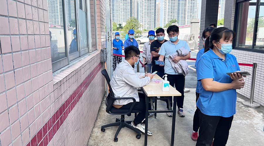 迅速防疫！金環(huán)電器積極配合醫(yī)護(hù)人員上門測(cè)核酸！