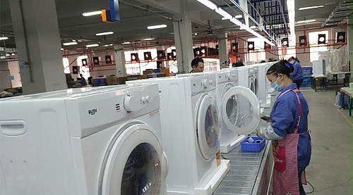 年底繁忙！金環(huán)電器全力保障英國(guó)Argos客戶滾筒干衣機(jī)生產(chǎn)